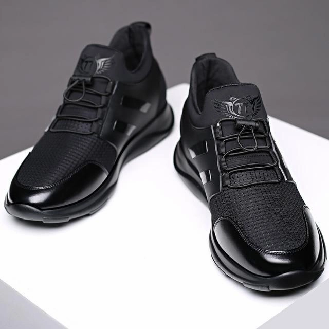 Smooth Base Minimalist West Louis? Trending Mattee Black Athletic Sneakers