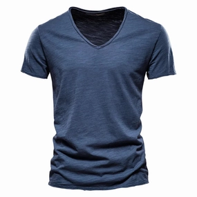 Fresh Comfort Style West Louis? V-Neck Fashion Design Cotton Tee