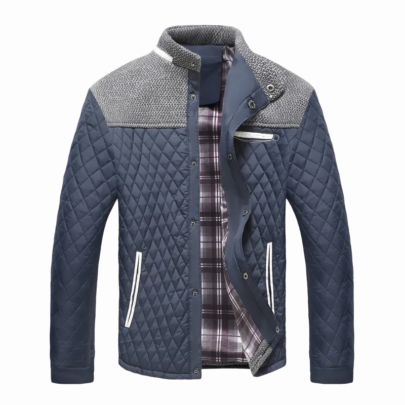 West Louis? Warm Diamond Design Windproof Jacket Comfy Essentials Recycled Material Construction