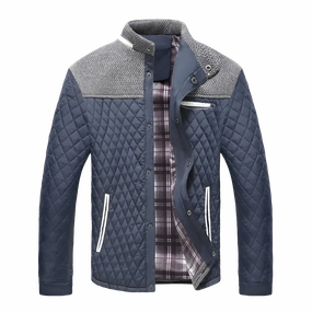 Seamless Technology QuickAccessPockets West Louis? Warm Diamond Design Windproof Jacket