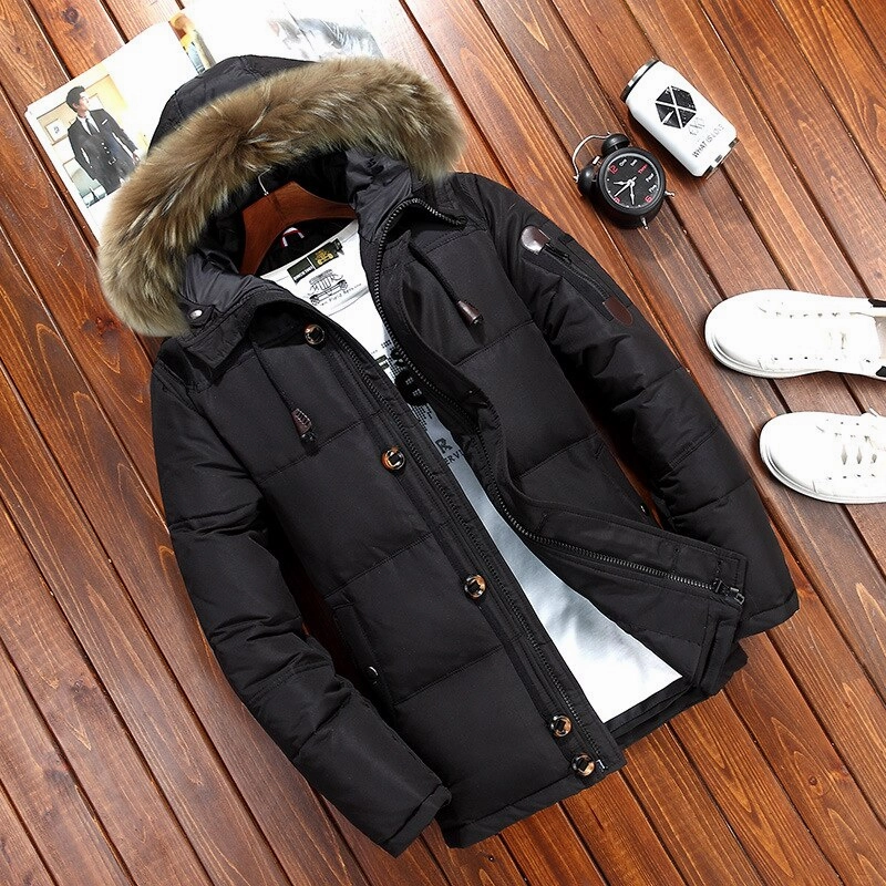Hooded styles Soft Touch Texture West Louis? Warm Duck Down Waterproof Coat