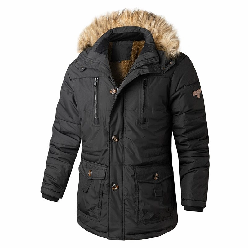 West Louis? Winter Alpine Polar Thick Windproof Fur Hooded Parka fall season