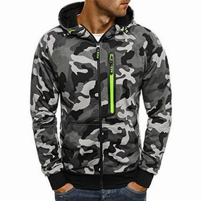 Sporty Comfort West Louis? Winter Causal Camo Hoodies