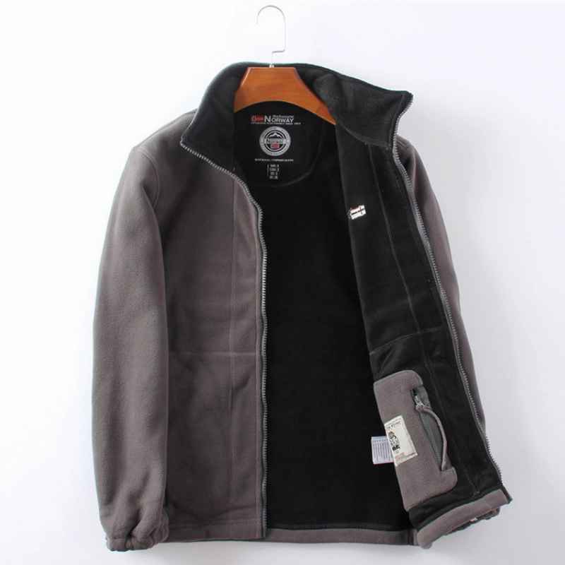 Layered Look West Louis? Winter Fleece And Sherpa Thick Jacket