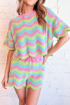 Comfort waistband Cool Touch Fit Wiggle Knit Shorts