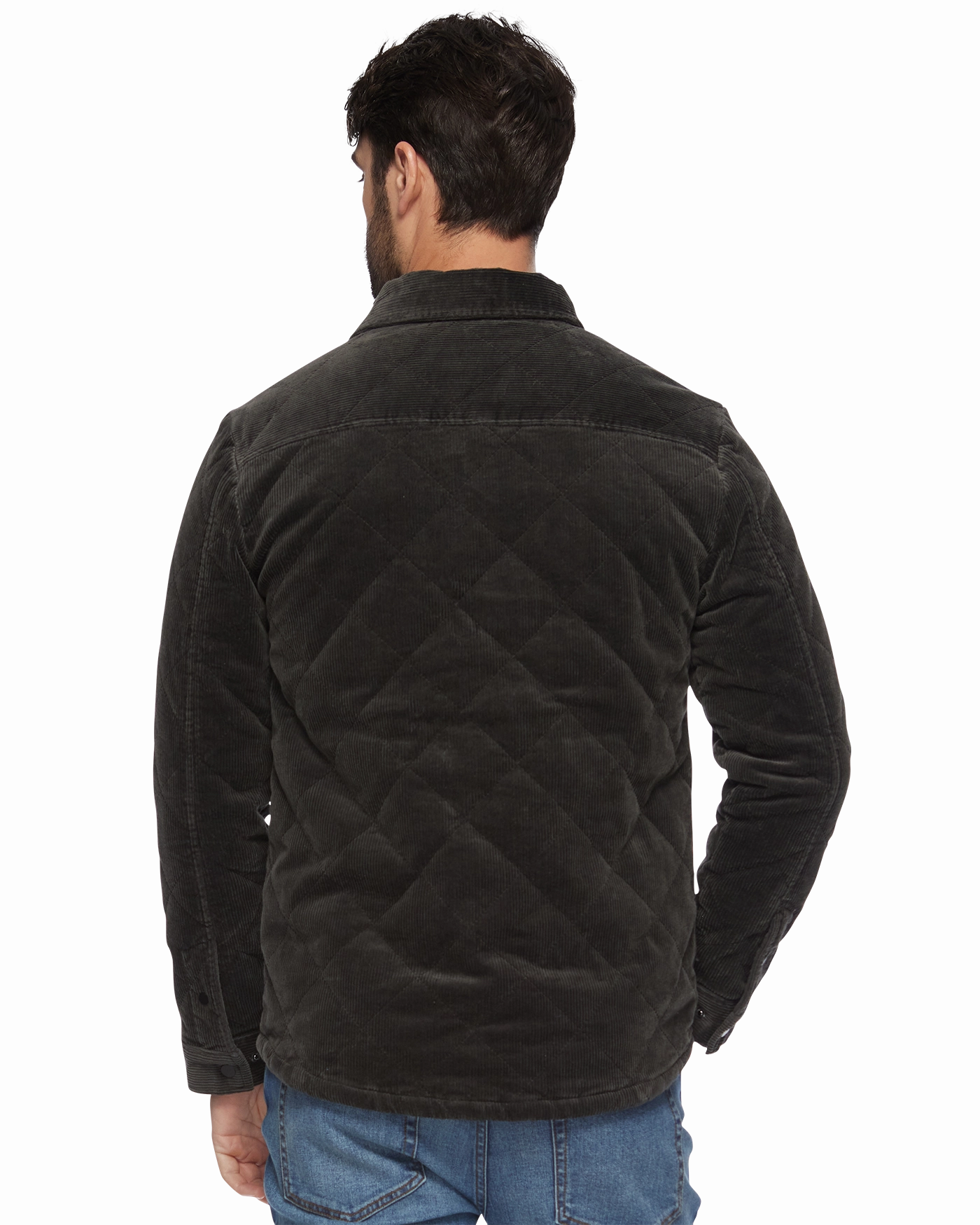 WILBUR FLANNEL-LINED QUILTED CORDUROY JACKET Lightweight Layer Eco Conscious Production