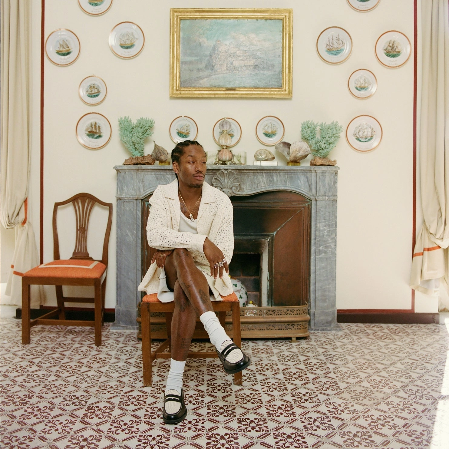 Wilde Black   White Rattan Penny Loafer - Men's Routine Ready