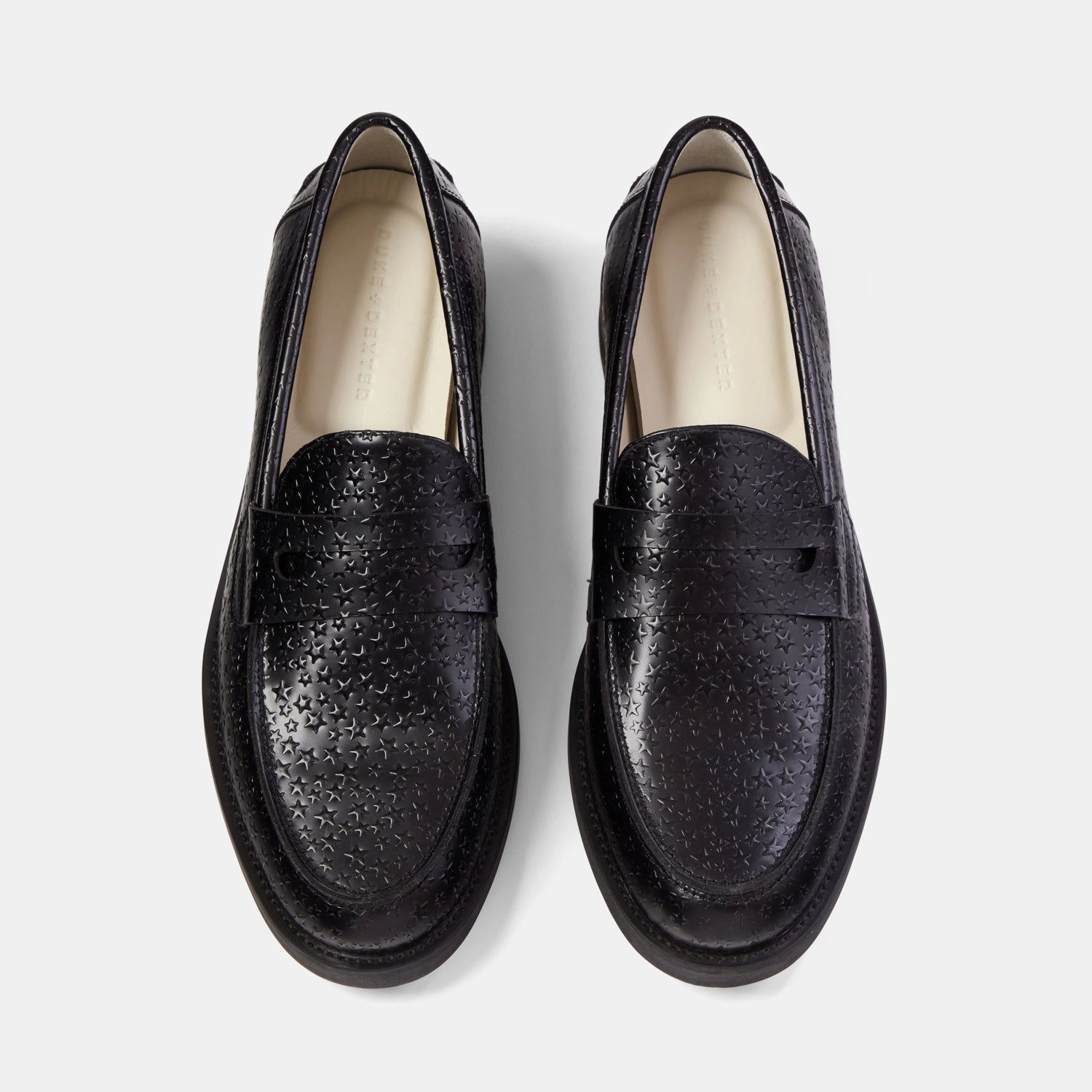 Wilde Black Star Penny Loafer - Men's Street Grip Simple Comfort