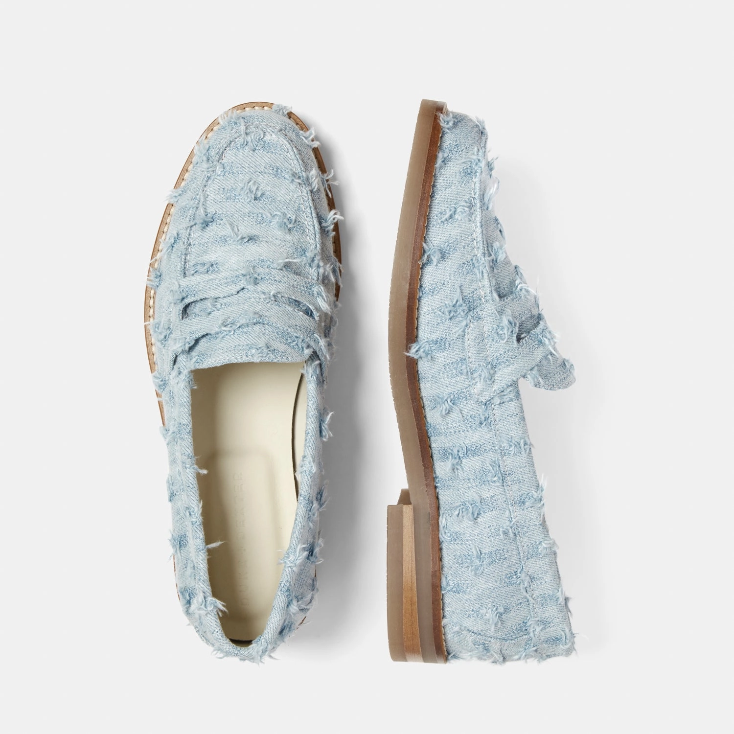 Wilde Blue Punched Denim Penny Loafer - Women's Chill Day Fun Day