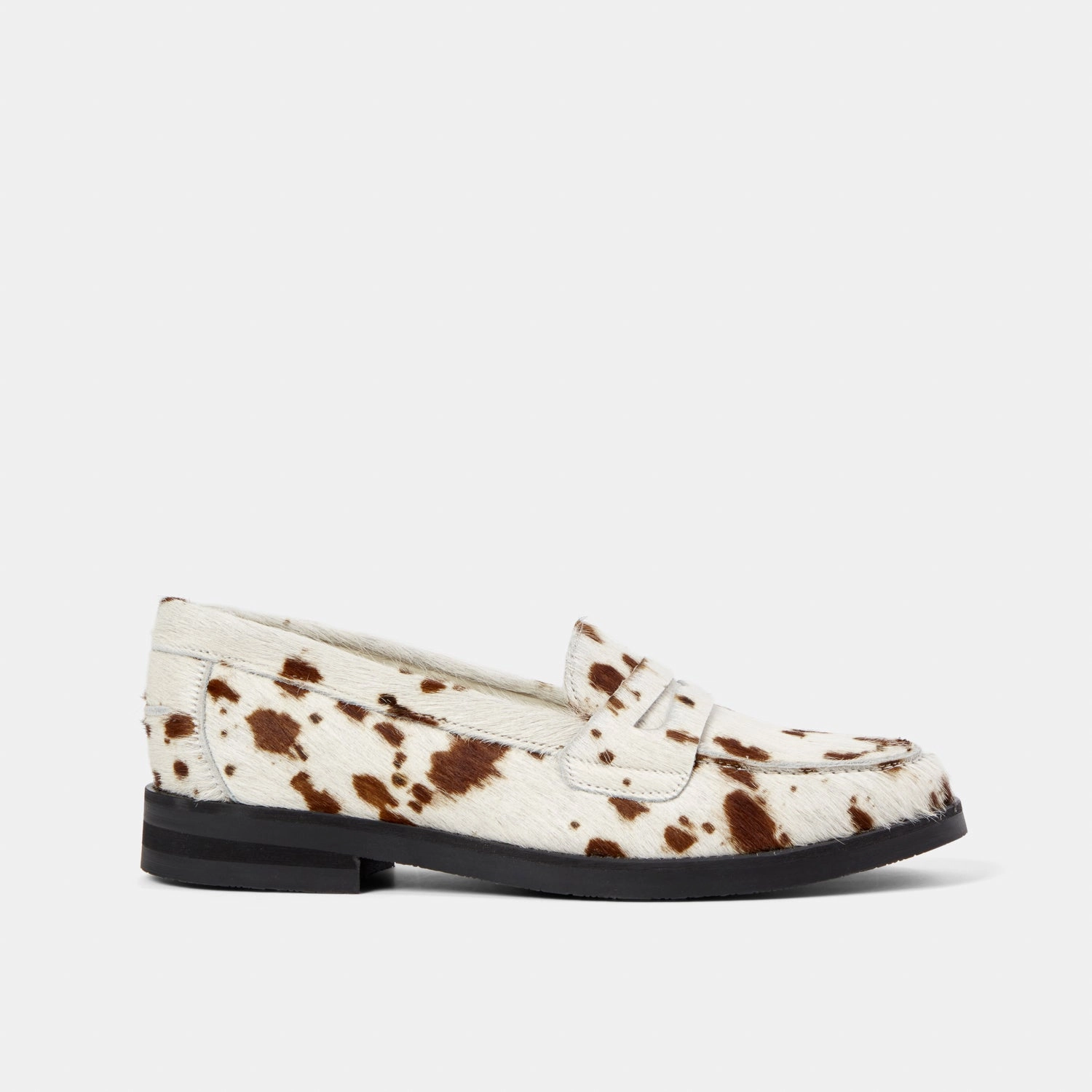 Soft Firm Wilde Brown Cow Pony Penny Loafer - Women's