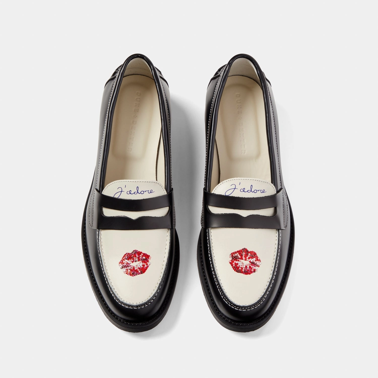 Wilde Swarovski Crystals Kiss Penny Loafer - Women's Unstructured Style All-day Comfort