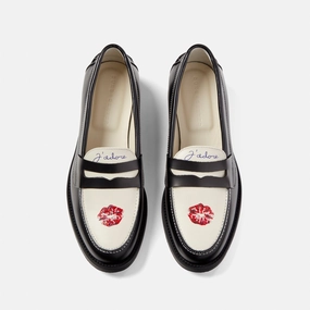 Wilde Swarovski Crystals Kiss Penny Loafer - Women's Unstructured Style All-day Comfort