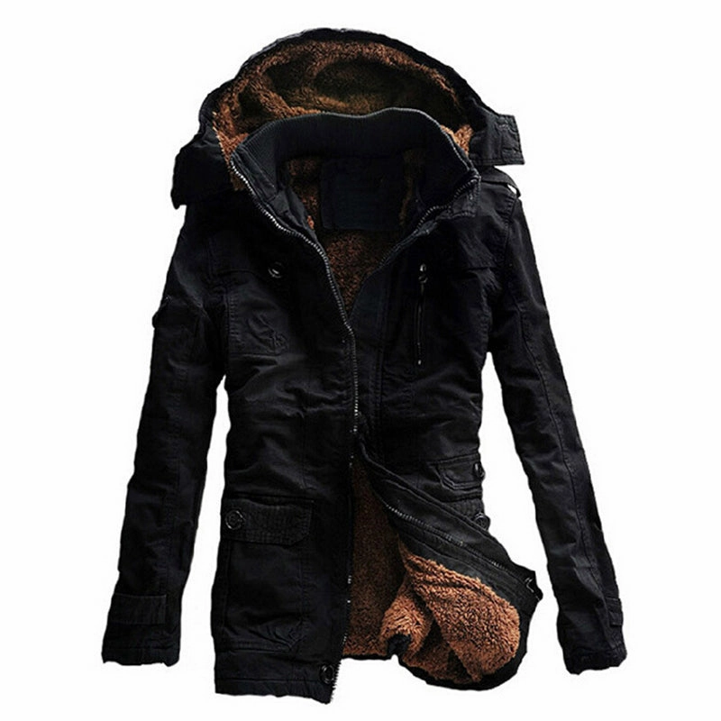 DetachableLining West Louis? Warm Cotton-Padded Fleece Parka