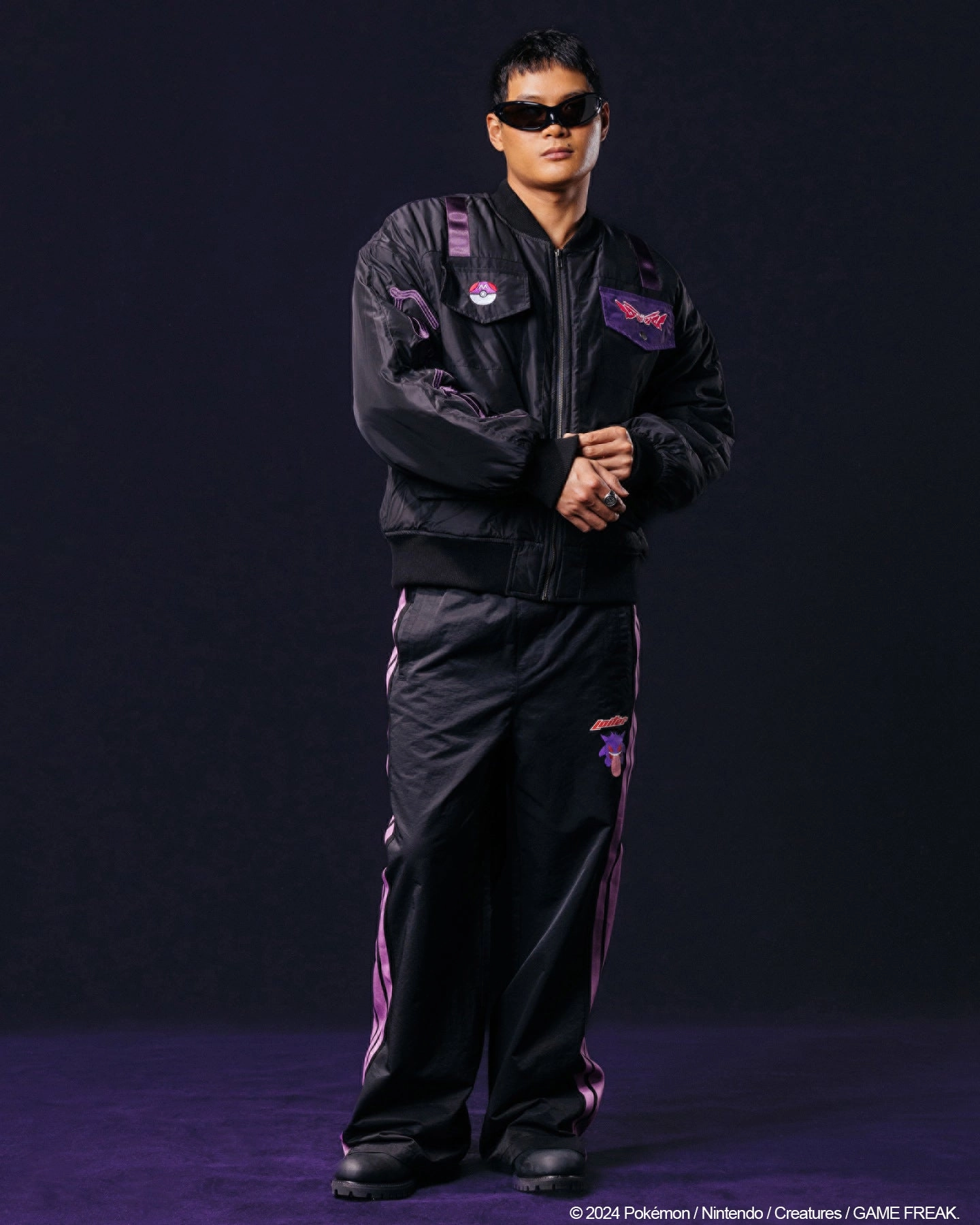 Pok??mon By Loiter Master Ball Bomber Jacket Black EasyClean Coating Airflow Optimization