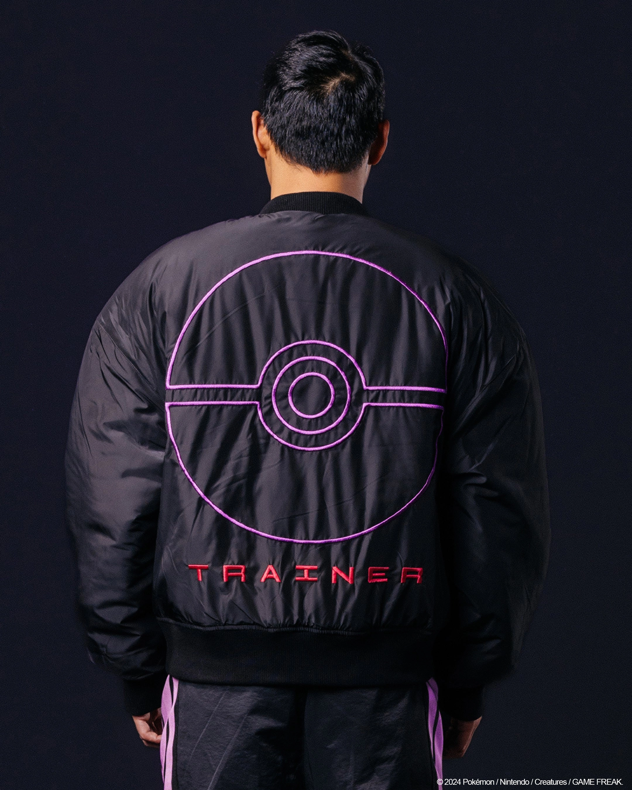 Packable Construction Pok??mon By Loiter Master Ball Bomber Jacket Black