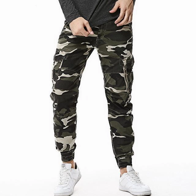 West Louis? Streetwear Camouflage Jogger Trousers Anti Pilling