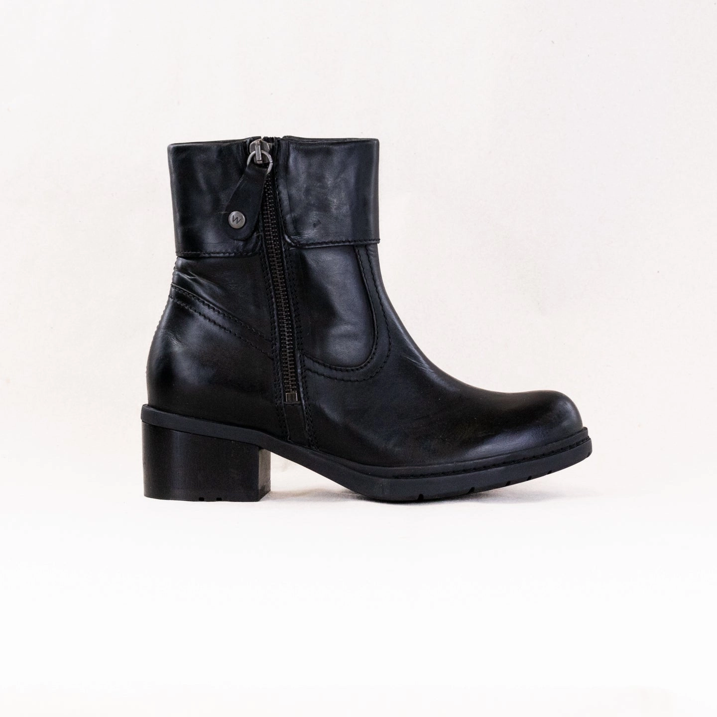 Zip Up Built For Comfort Wolky Fairview (Women's) - Black Comfy Wax