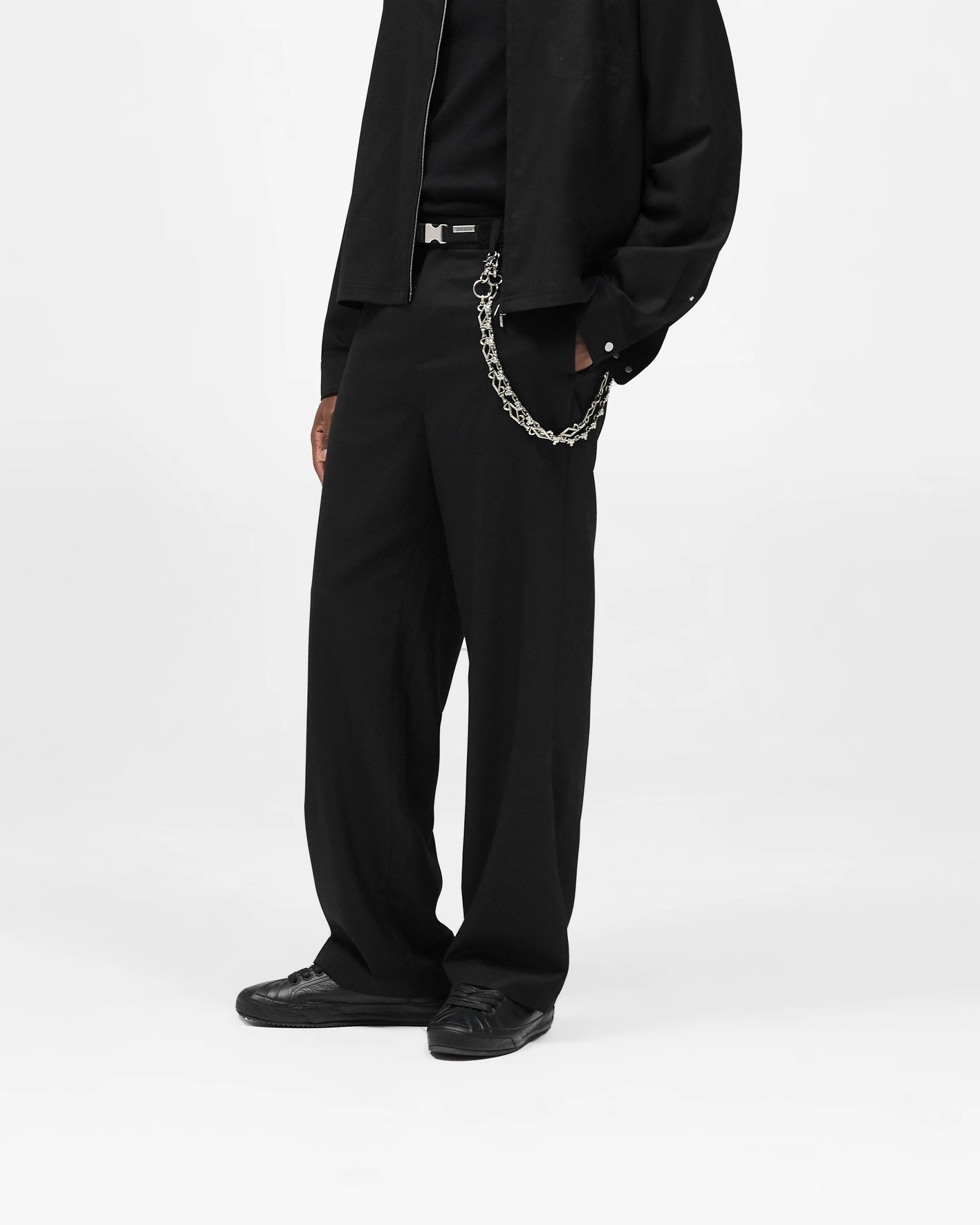 WindResistantMaterial Wool Pant - Jet Black