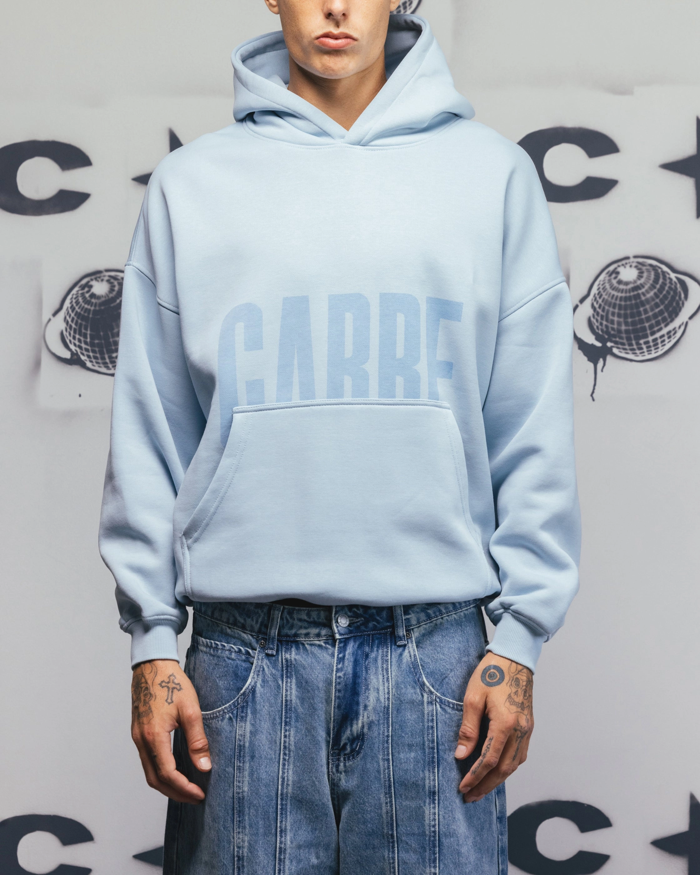 QuickDrySystem Carre Premium Essentials Hoodie Baby Blue