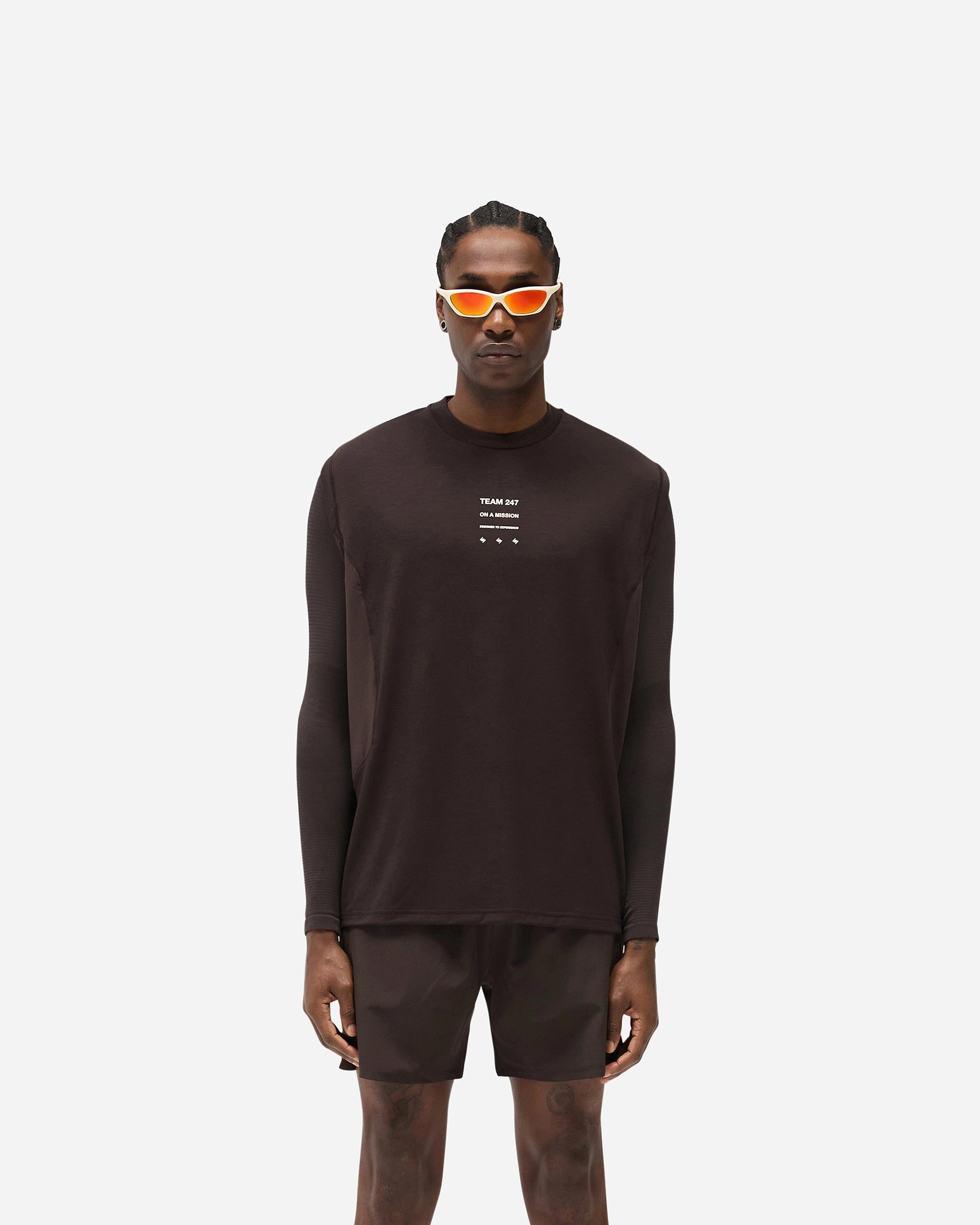 247 Uprising Oversized Tank - Chocolate Ribbed collar Chic and Cozy Wear