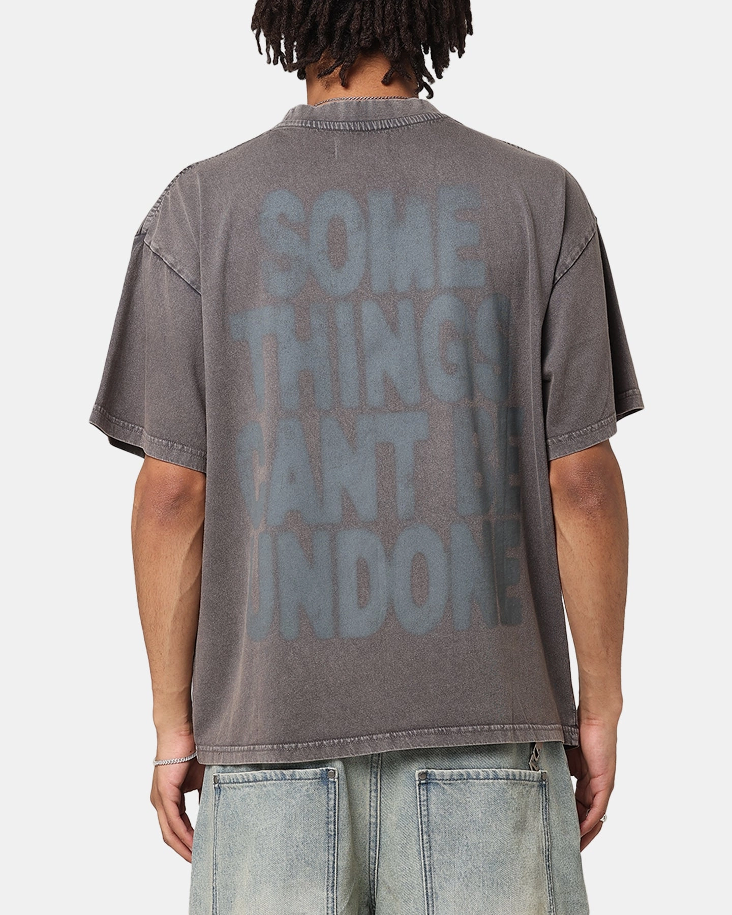 Loiter Desire T-Shirt Washed Charcoal Resilient Fabric Blend RubberizedGrip