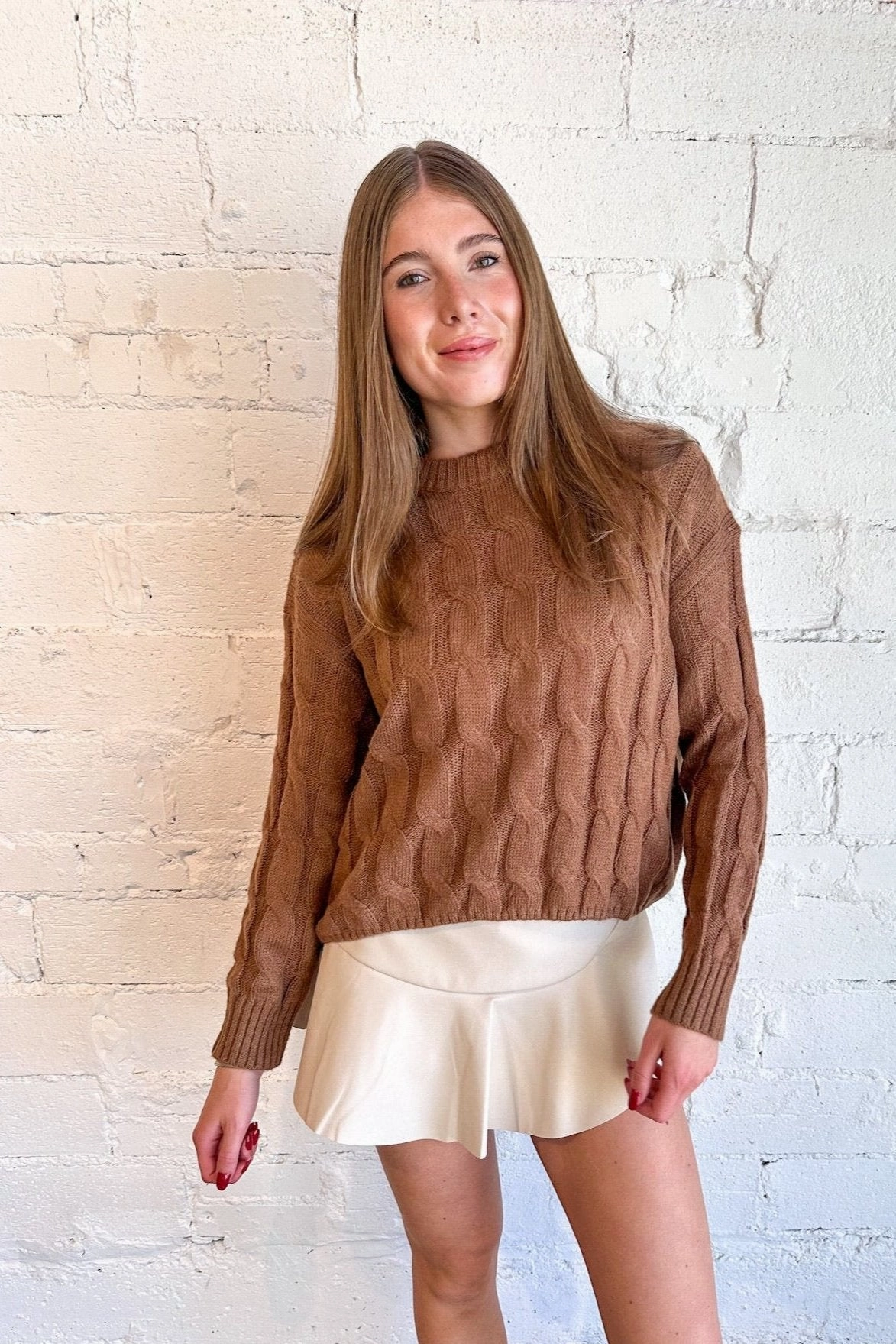 HighDensity Knit Classic Layer Ariana Sweater