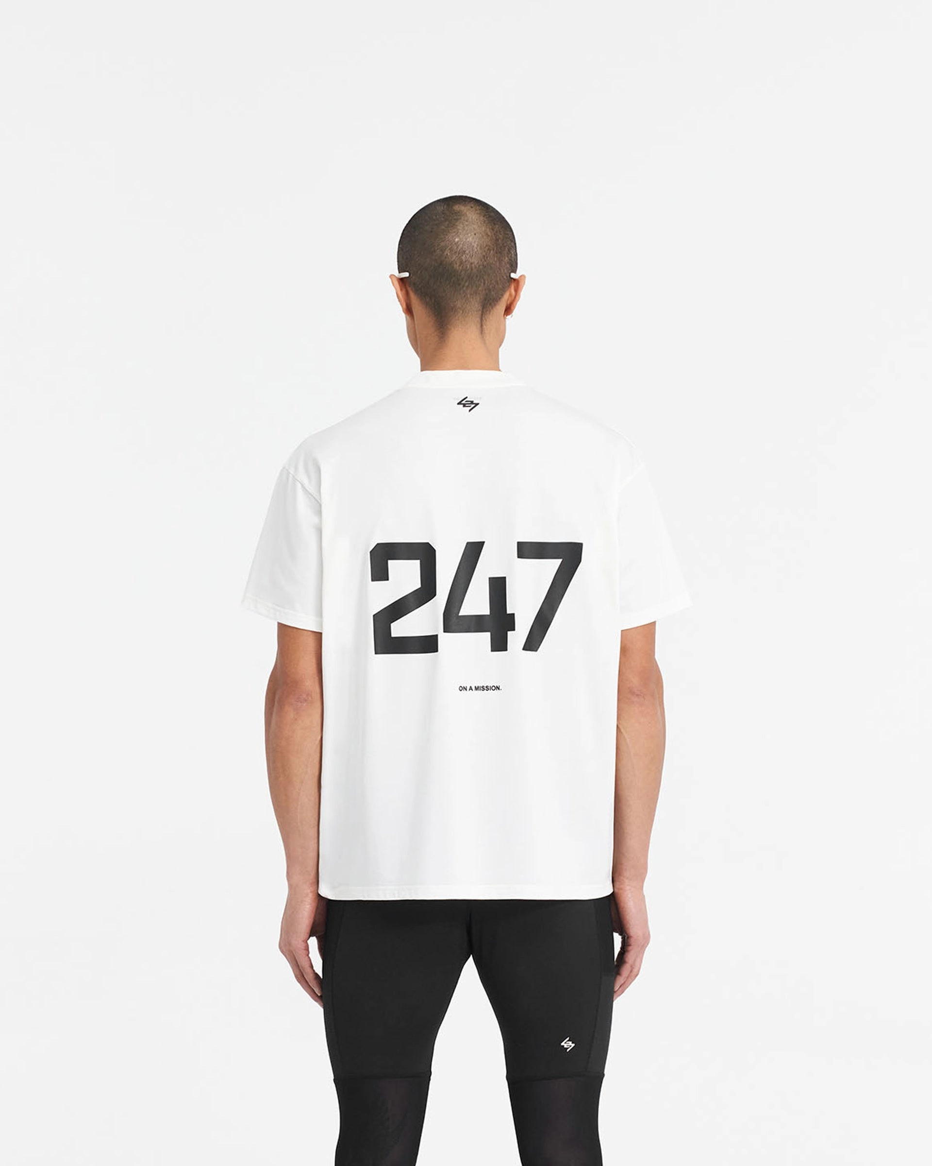 Classic Crew Neck 247 Oversized T-Shirt - Flat White
