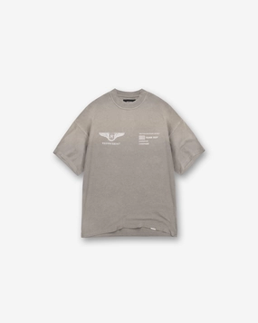 Team Rep T-Shirt - Dark Taupe print design Sleek Layers
