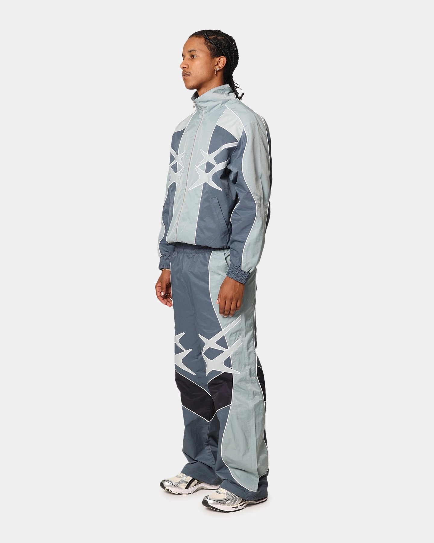 Loiter Paradise Track Pants Blue Relaxed fit wear