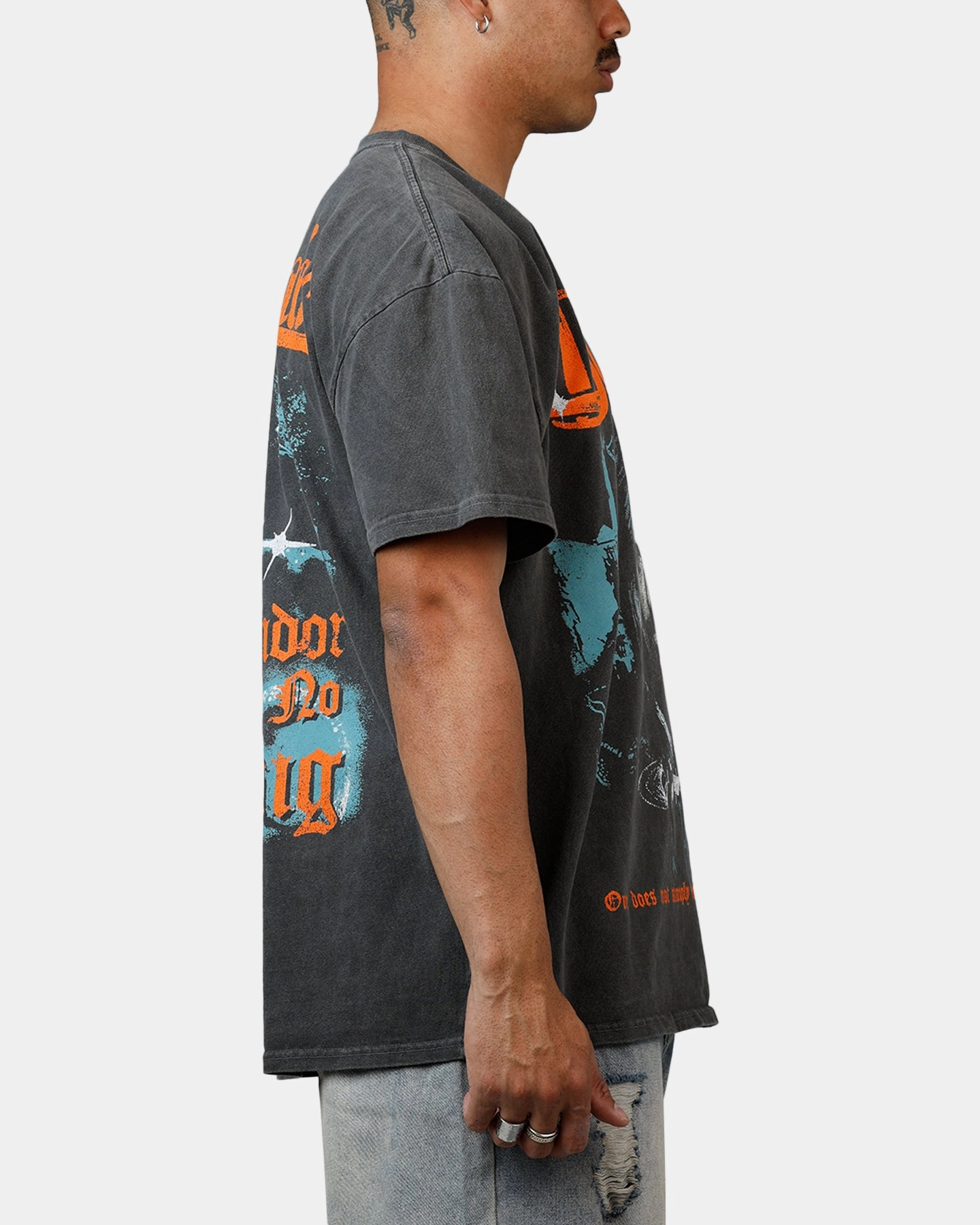 American Thrift X Lord Of The Rings Boromir Heavyweight T-Shirt Black Wash Quick Dry Performance