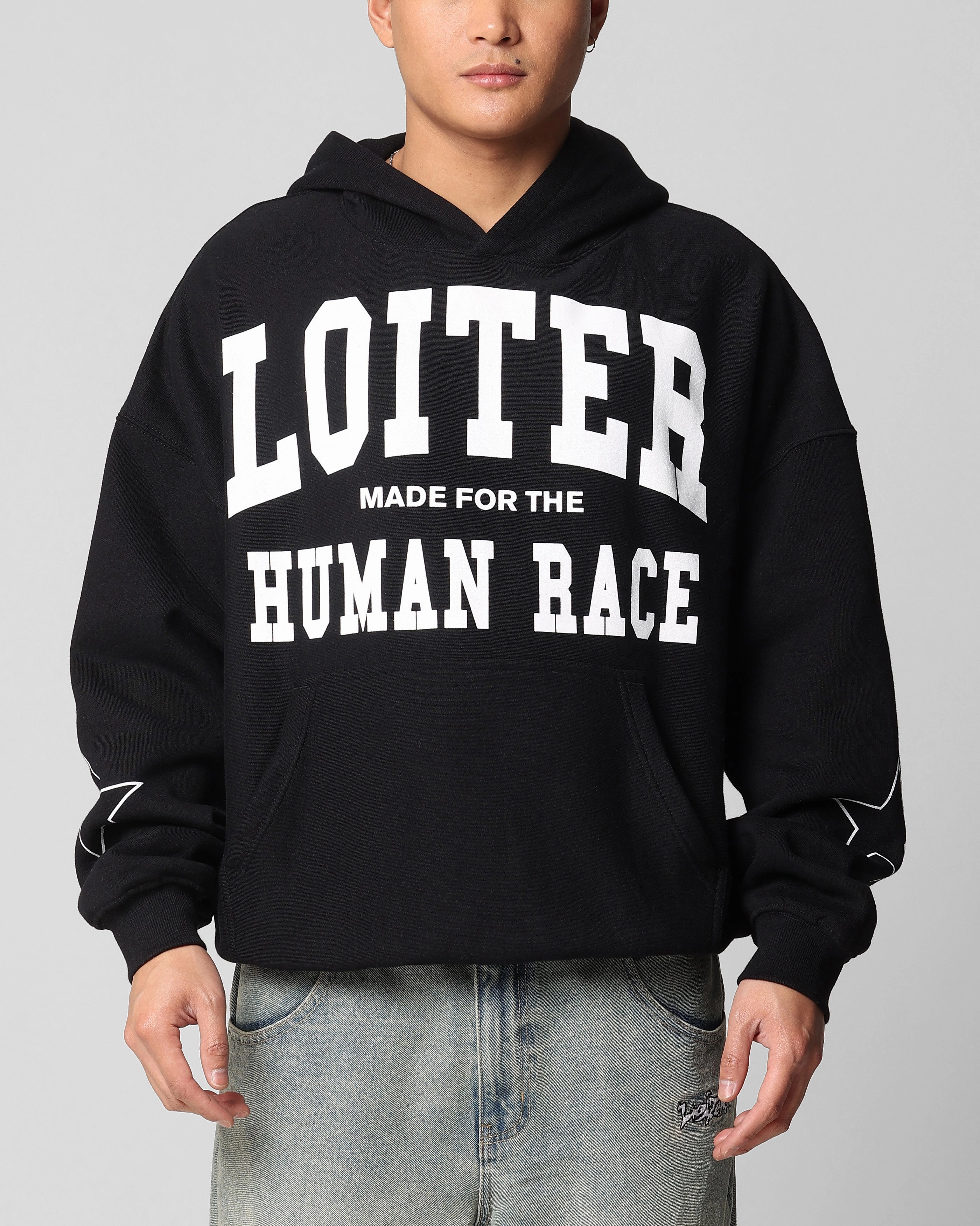 Loiter Training Day Hoodie Black MeshPanel OdorResistantFinish