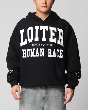 Loiter Training Day Hoodie Black MeshPanel OdorResistantFinish