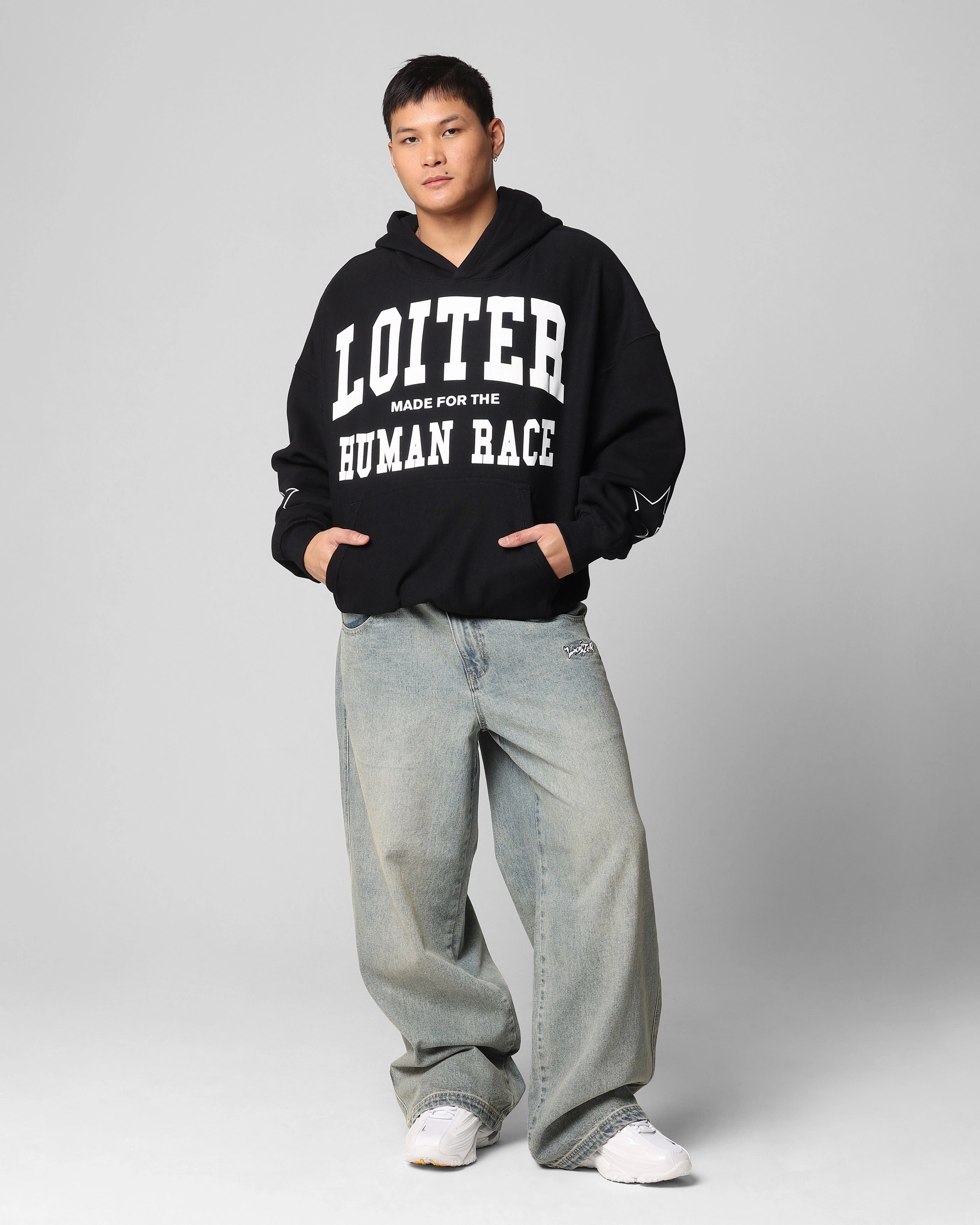 Loiter Training Day Hoodie Black Cool and Breezy