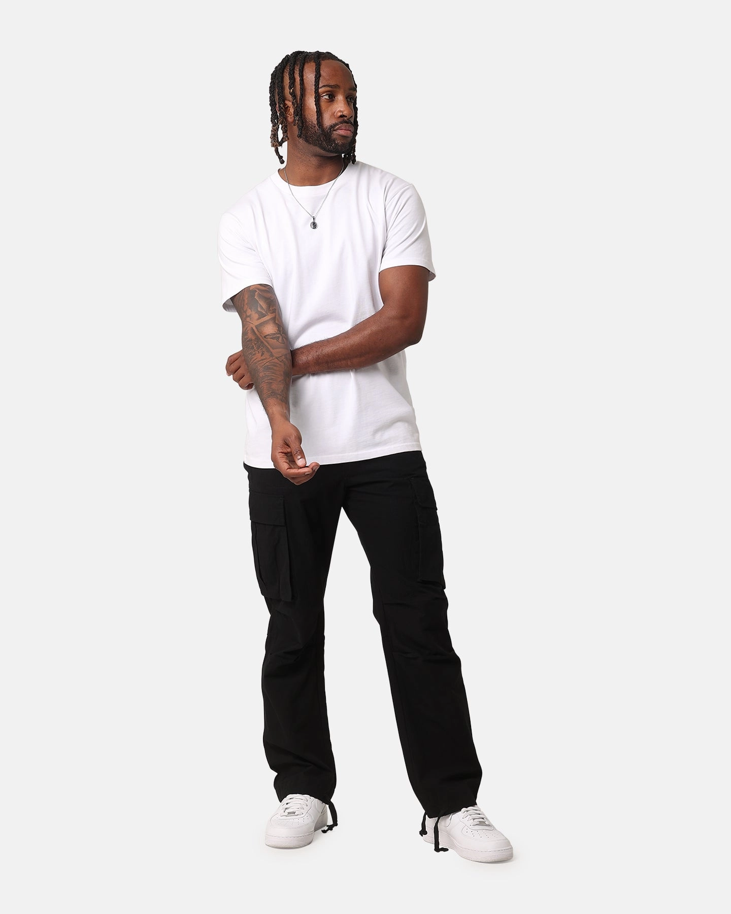 Roomy Shape Ripped design XXIII Torrent Cargo Pant Black