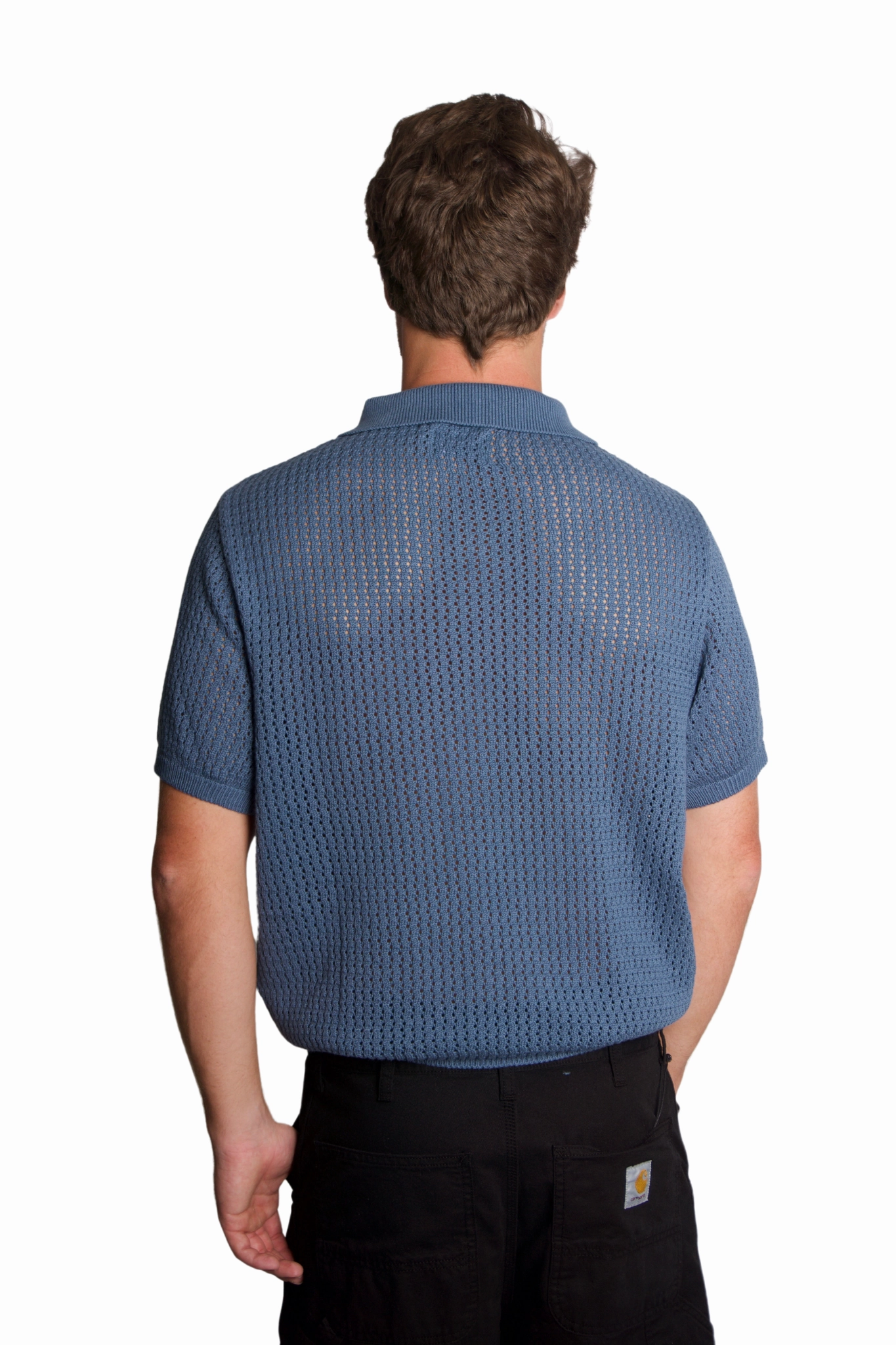Yuma Polo in Blue Durable Ribbed Cuffs