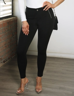 Cassie Ponte Pull On Skinny Pant Eco Friendly For Kids