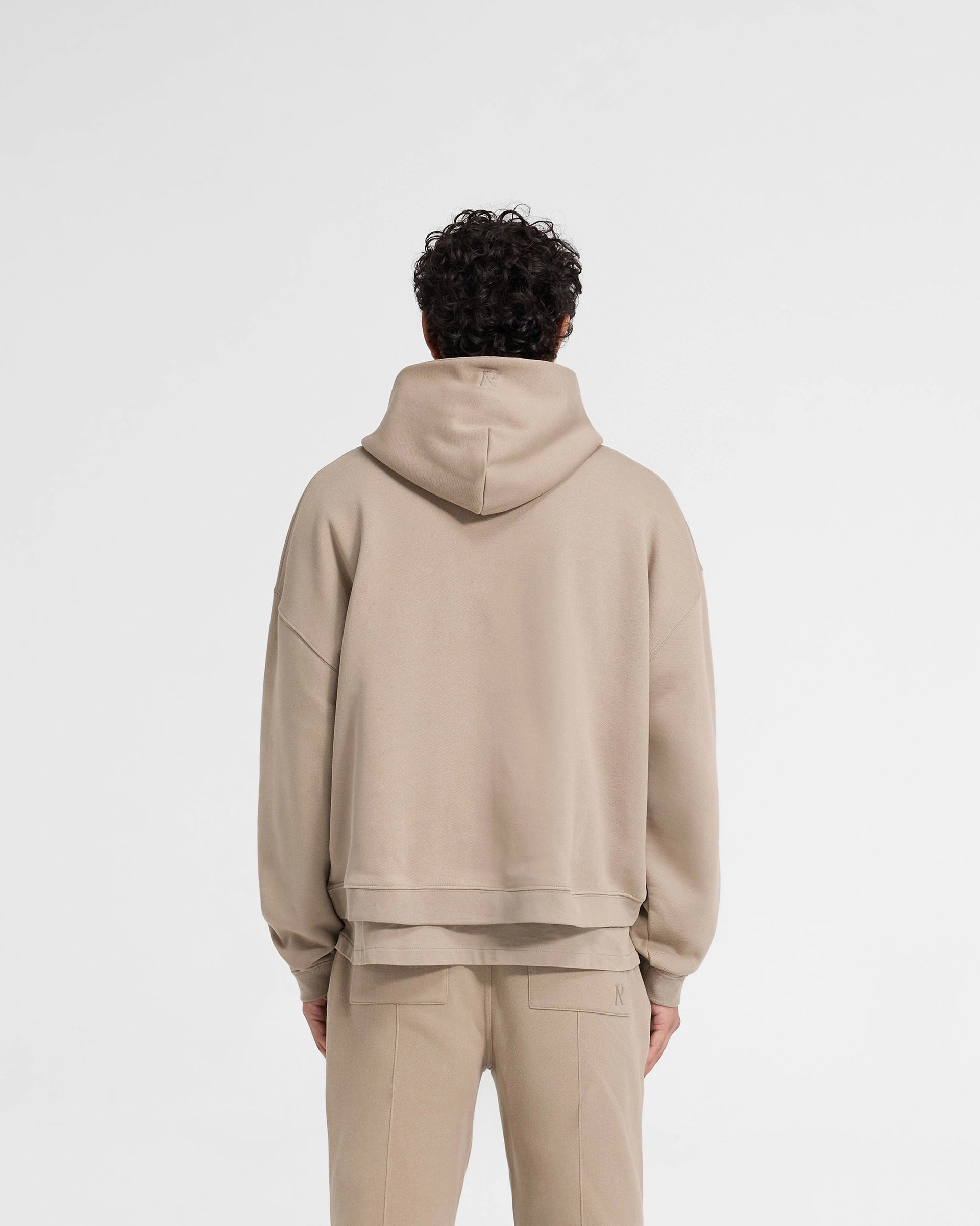 Initial Boxy Hoodie - Dune Fit Movement
