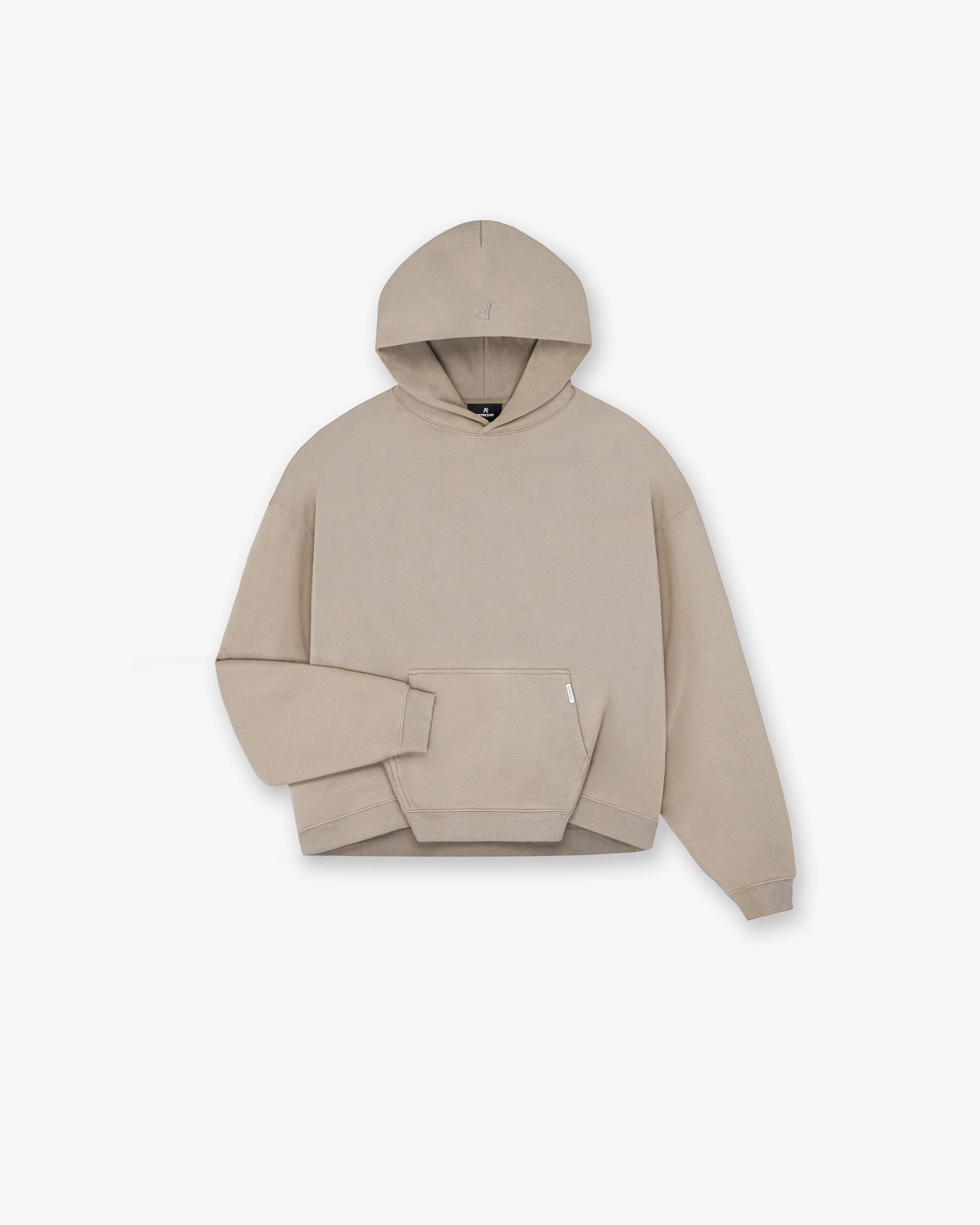 Leisure Apparel Minimalist Lifestyle Initial Boxy Hoodie - Dune