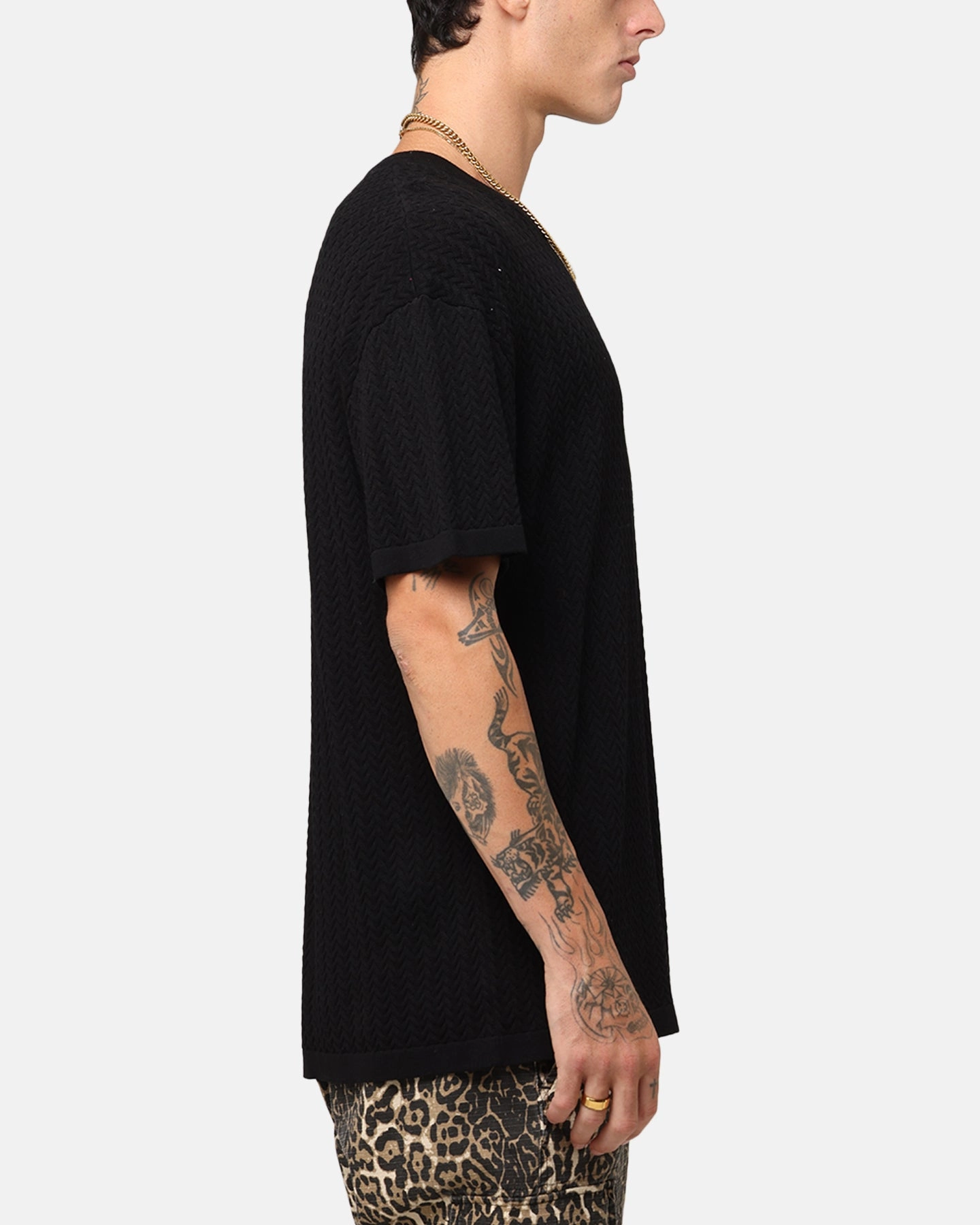 XXIII Hampton Knit T-Shirt Black Flattering Drape