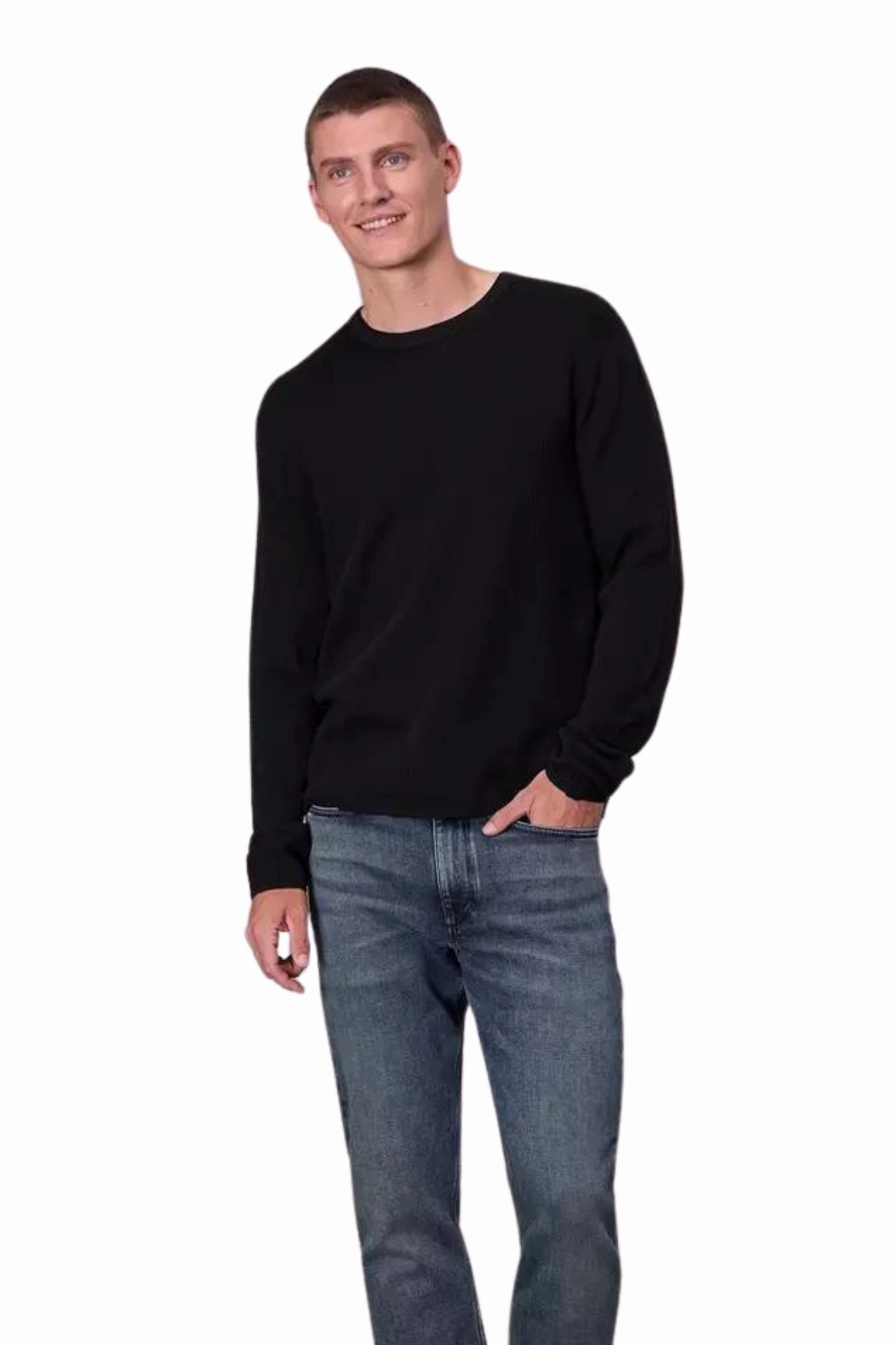Chic Comfort Sporty Look Harvey Crew in Black